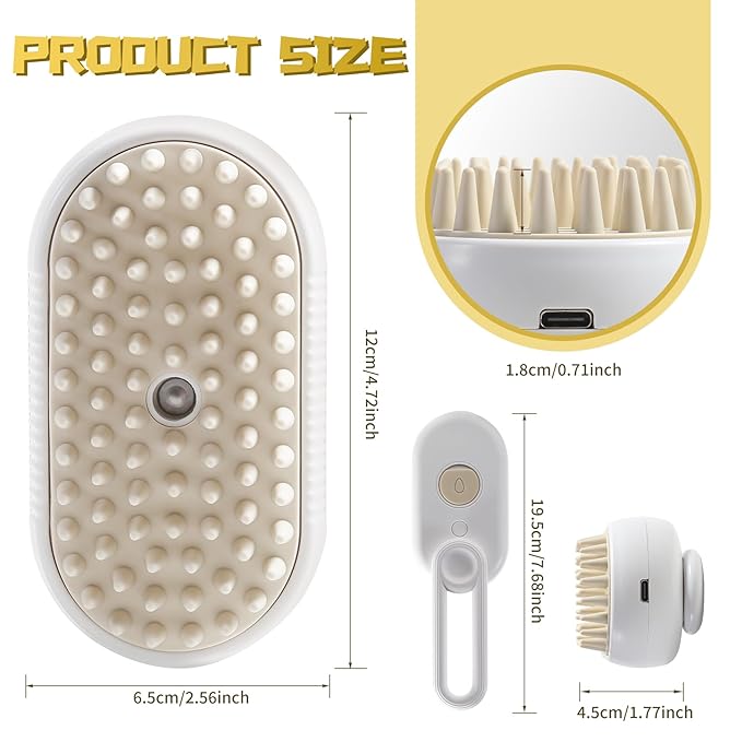 3-in-1 Steam Brush with Steamer